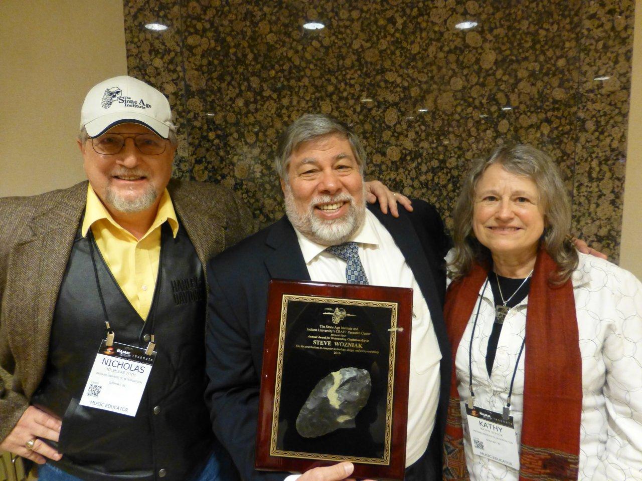 Nick Toth, Steve Wozniak, and Kathy Schick