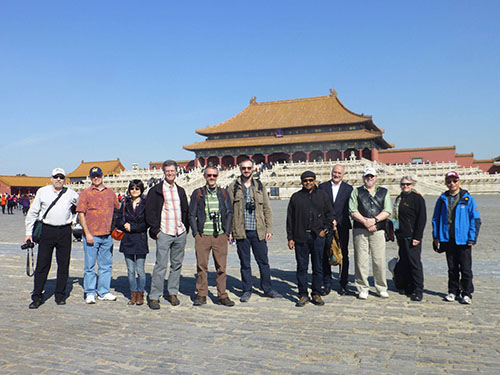 Research group at the Forbidden City, Beijing, China