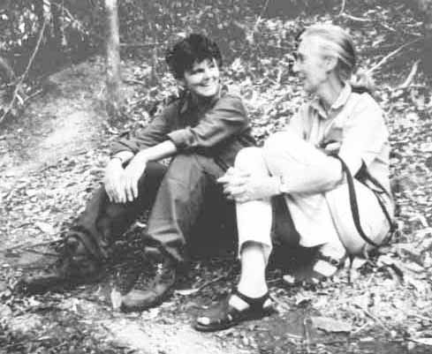 Linda Marchant with Jane Goodall