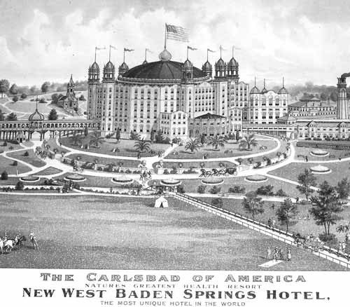 Historic Illustration of West Baden Hotel