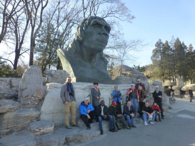 Research group during a visit to Zhoukoudian